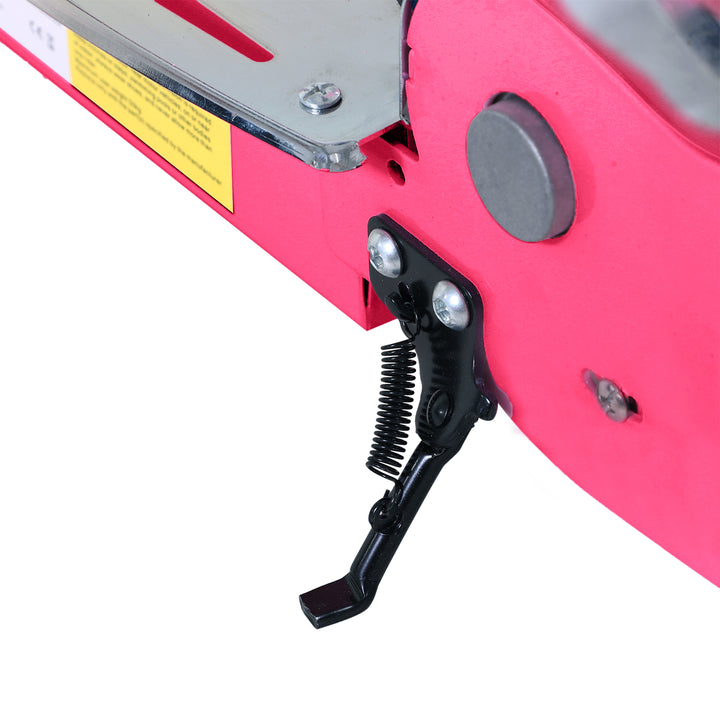 120W Foldable Powered Scooters with 24V Rechargeable Battery, Adjustable Ride on Toy (Pink)