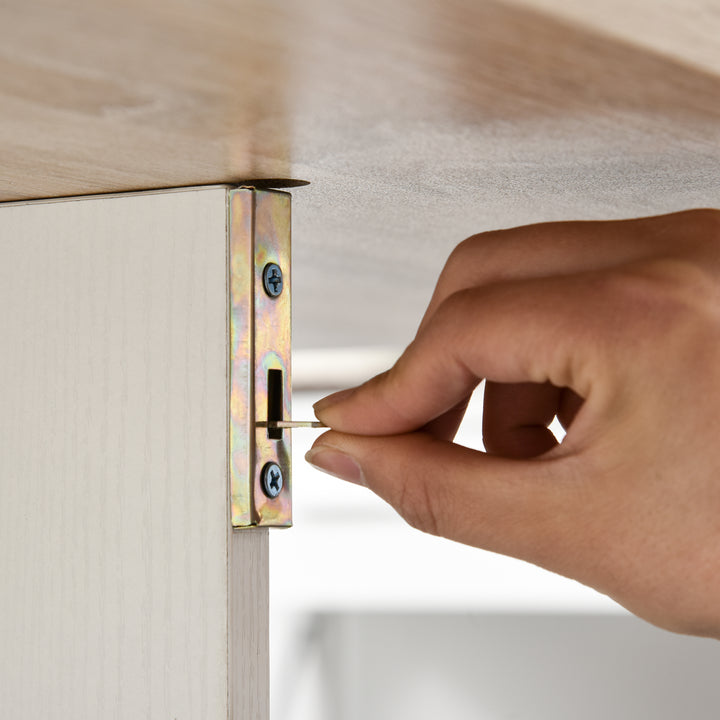 MCL Foldable Dining Table Drop-Leaf Folding Desk Side Console with Storage Shelf for Kitchen,Dining Room