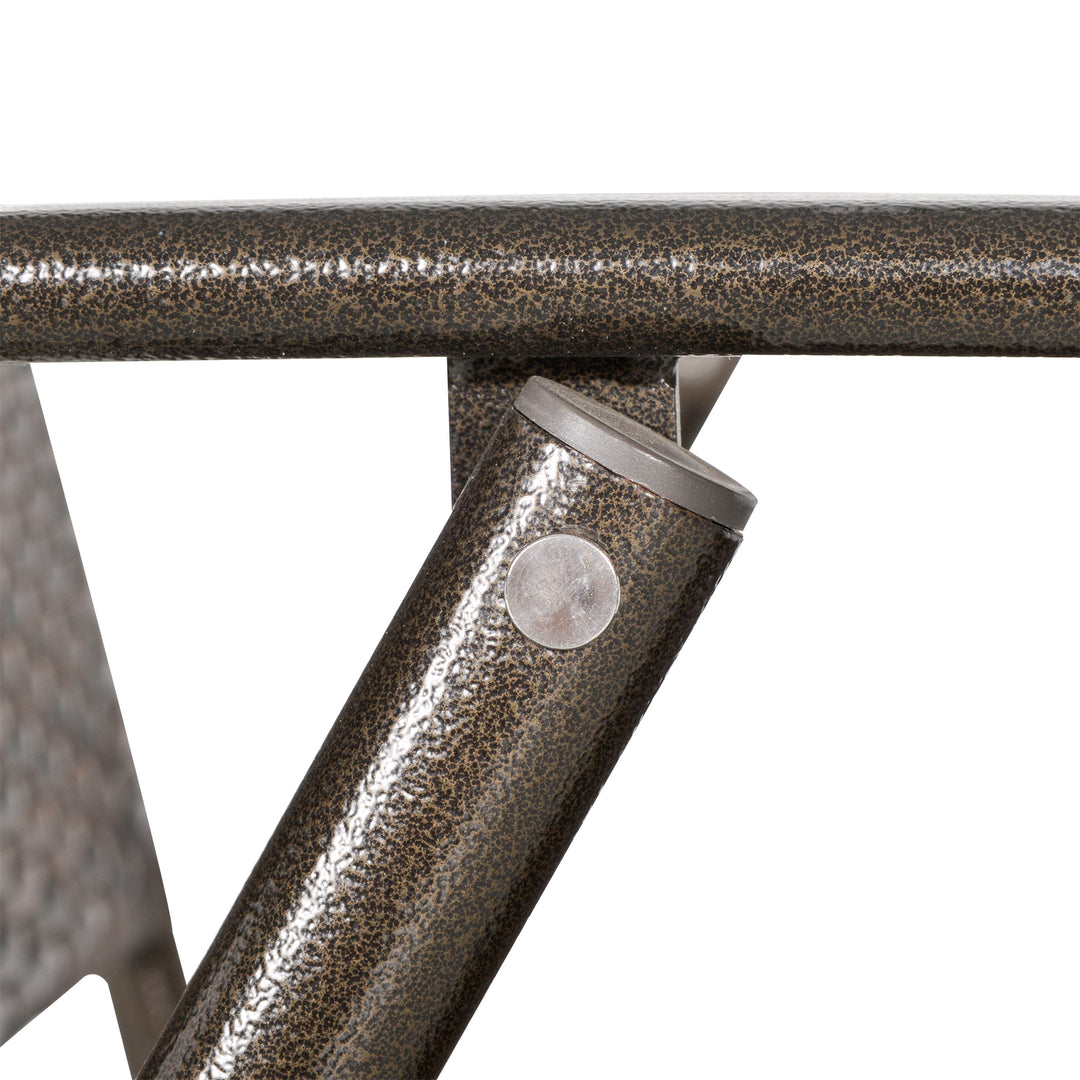 MCL Set of Two Folding Rattan Seat Chairs - Brown