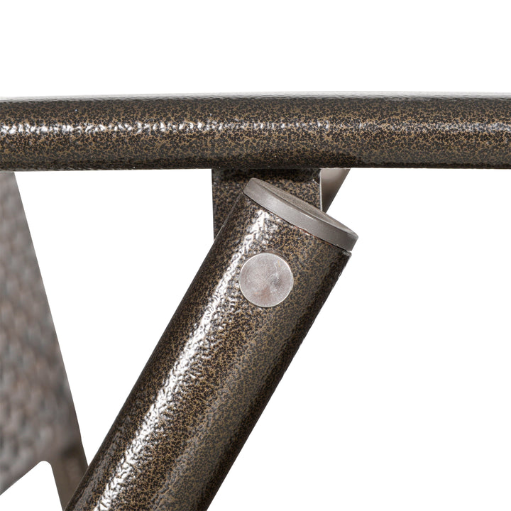 MCL Set of Two Folding Rattan Seat Chairs - Brown