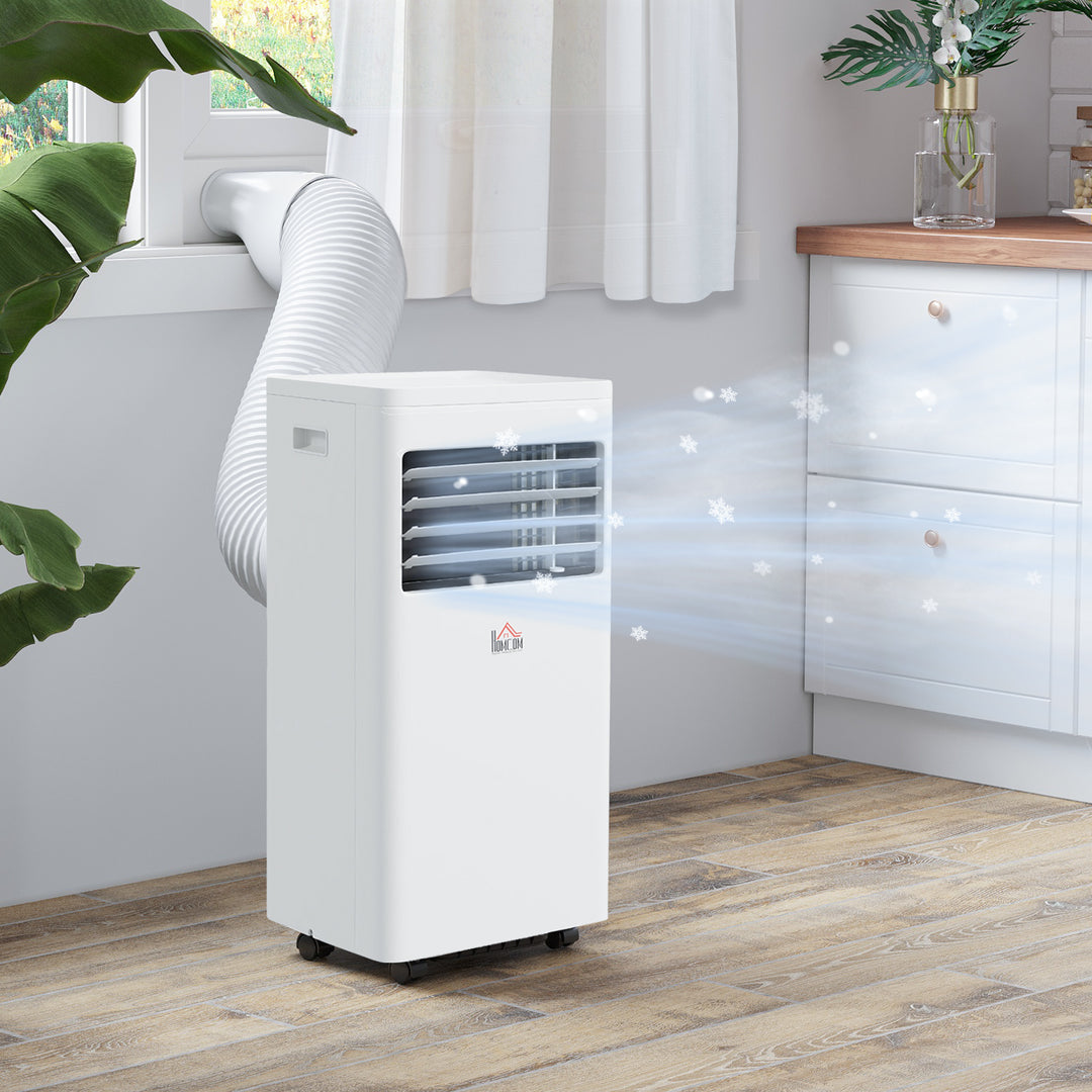 HOMCOM Mobile Air Conditioner White W/ Remote Control Cooling Dehumidifying Ventilating - 557W | Aosom UK