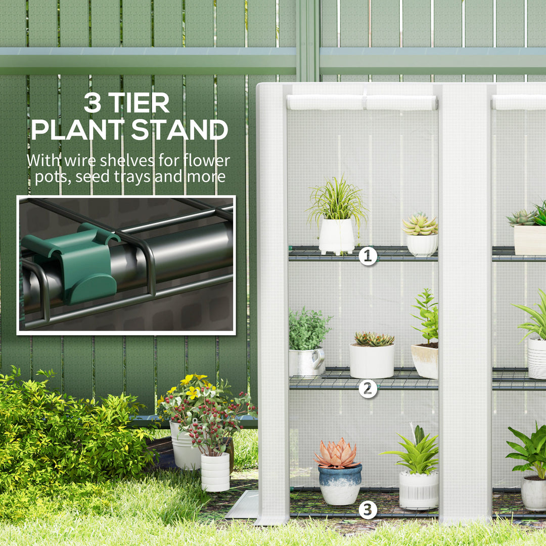 Three-Tier Mini Greenhouse - White