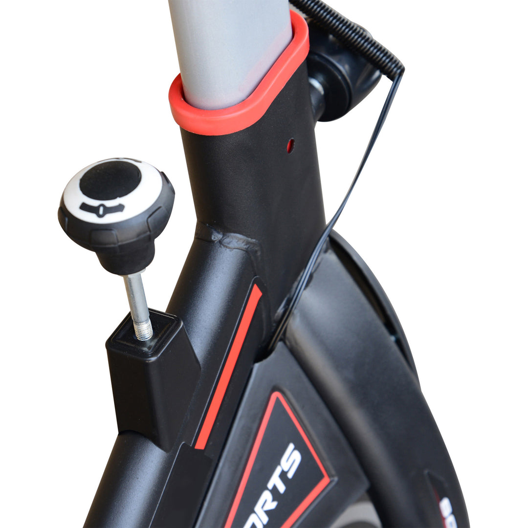 MCL Exercise Bike, Indoor Cycling, with LCD Display, Heart Rate, Sensor - Black