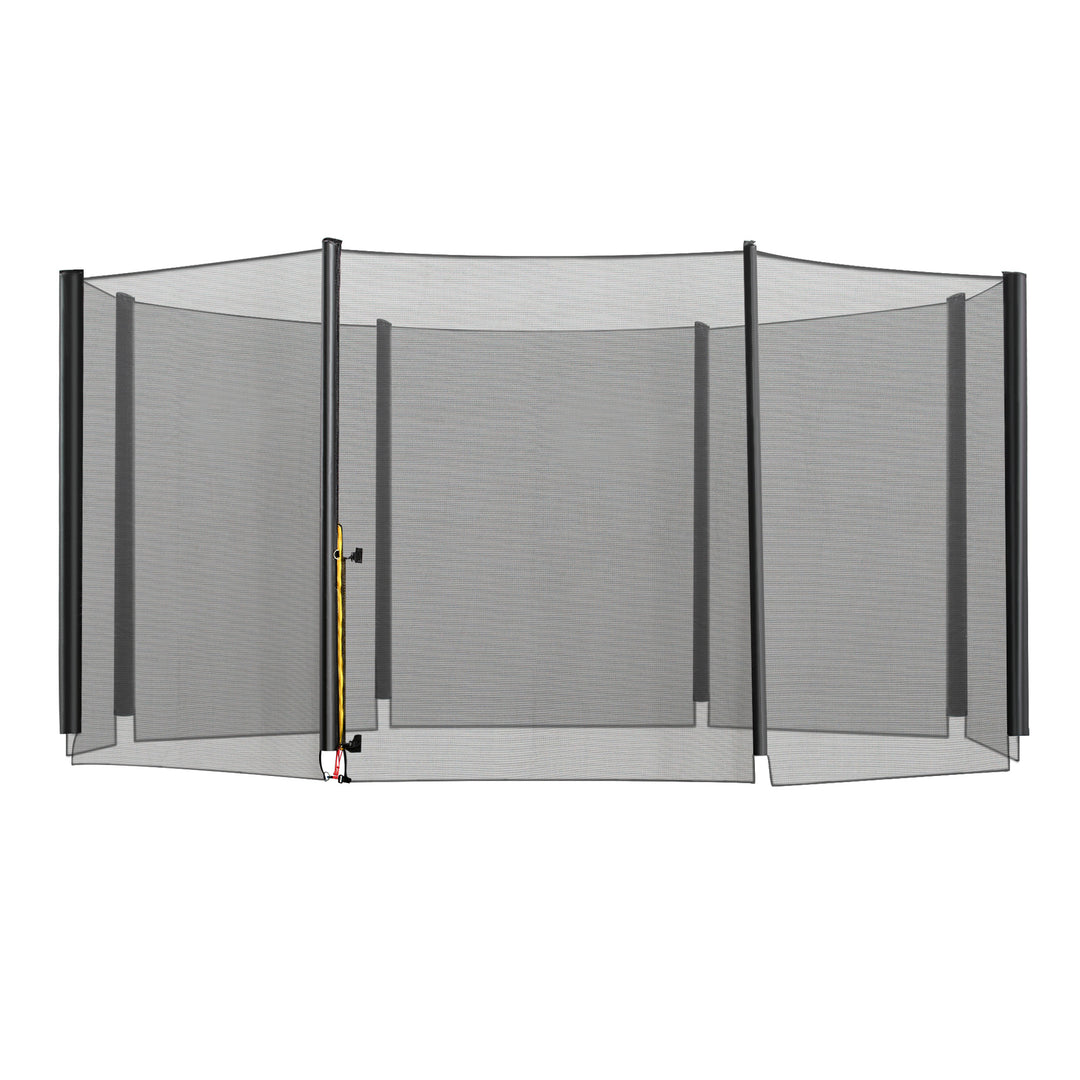 13ft Trampoline Net Replacement Safety Net Enclosure Net Spare w/ 8 Poles