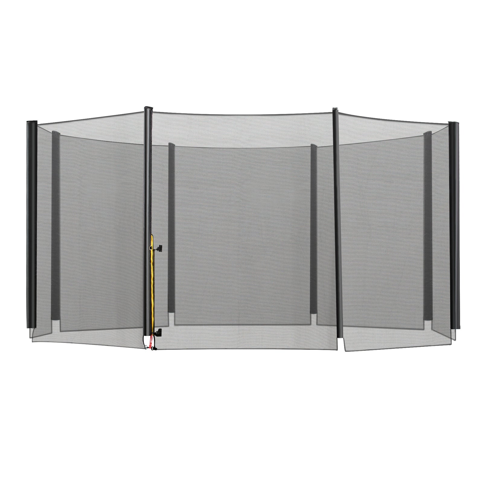 13ft Trampoline Net Replacement Safety Net Enclosure Net Spare w/ 8 Poles
