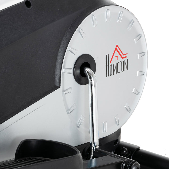 MCL Elliptical Cross Trainer, Home Cardio Workout Machine with Eight Level Magnetic Resistance, LCD Monitor, Heart Rate Sensor, Two Wheels