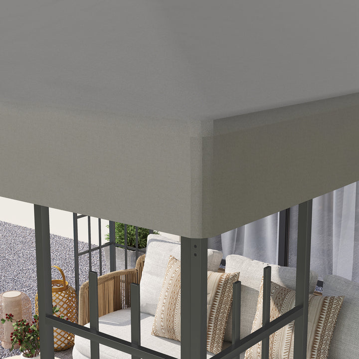 3 x 3(m) Gazebo Frame Replacement - Grey