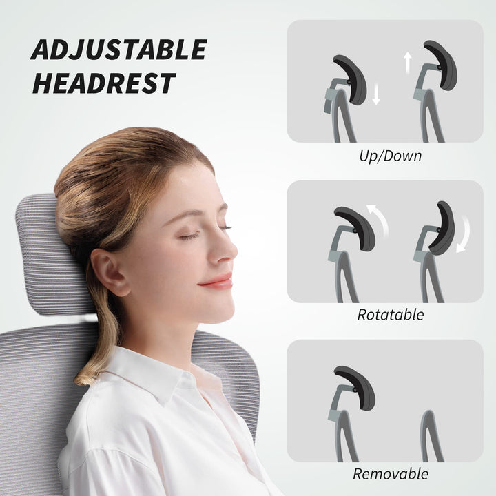 MCL Mesh Back Office Chair, with Lumbar Support - Grey