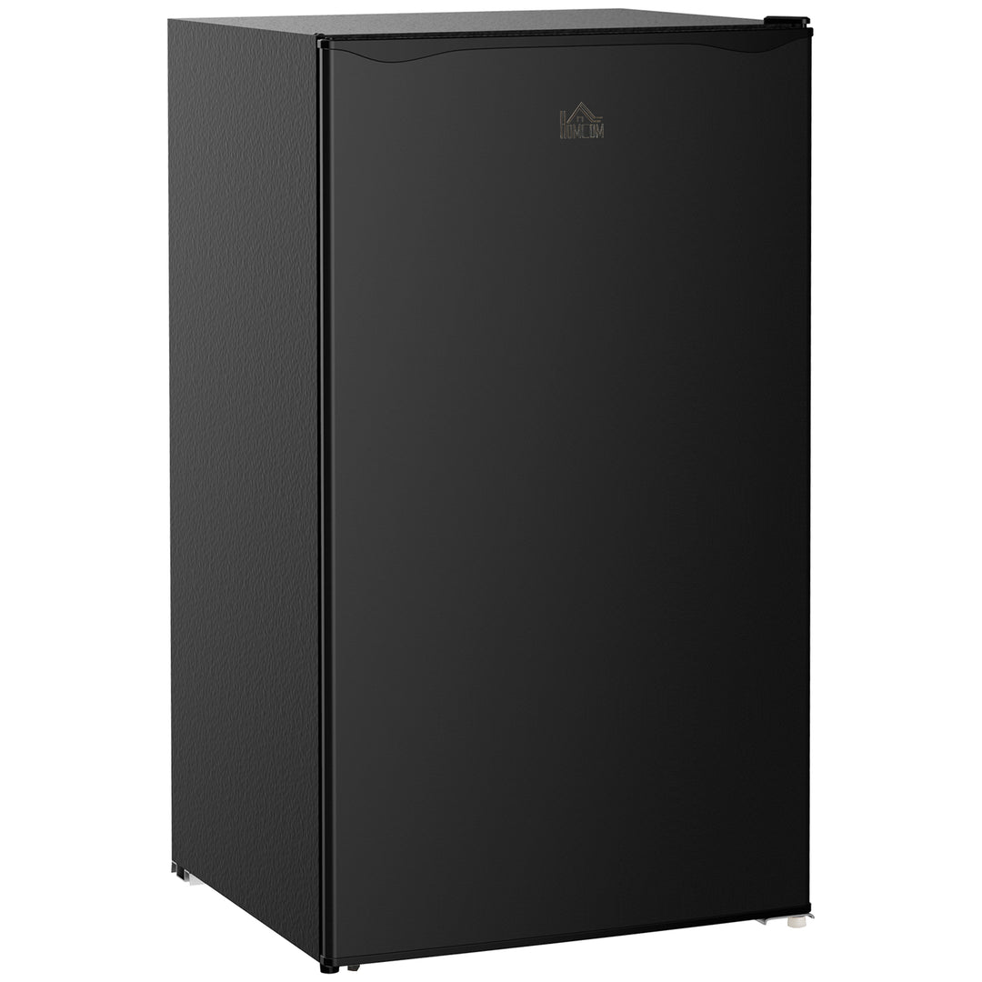 91 Litre Freestanding Under Counter Fridge Freezer, Small Fridge with Chiller Box, Adjustable Thermostat, 47.5cm Wide, Black