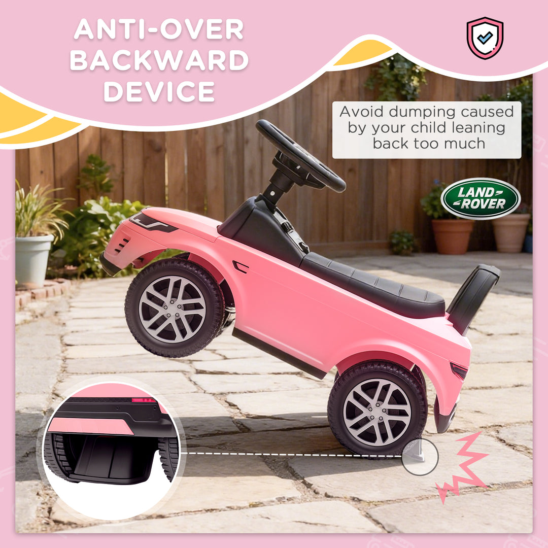 MCL Land Rover Licensed Toddler Ride on Car with Horn, Engine Sounds, Under-Seat Storage, for 18-36 Months, Pink