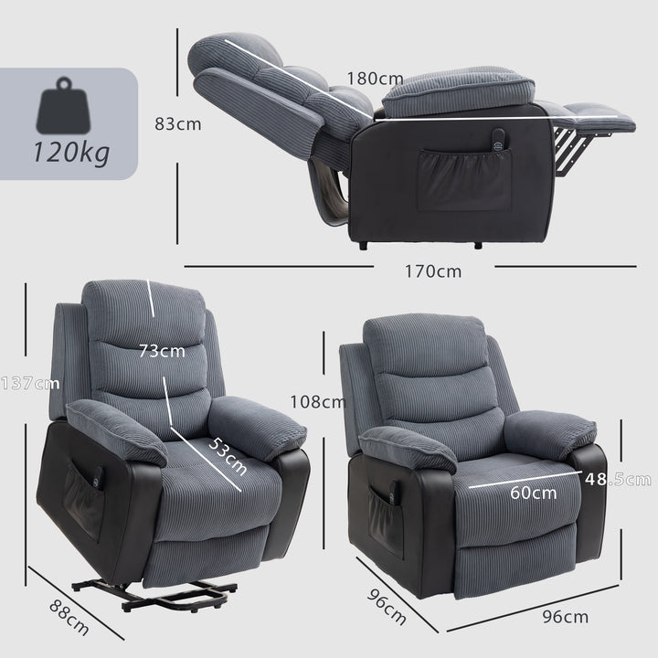 Riser Recliner Chair for Elderly, Electric Power Lift Recliner - view 3