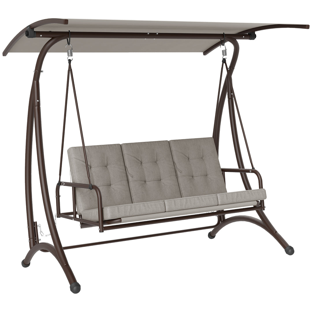 Convertible Three-Seater Swing Bed - Grey