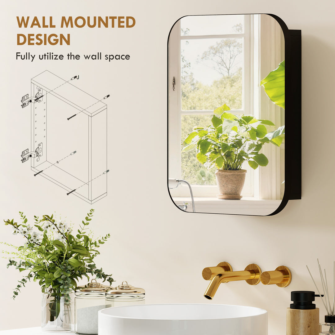 Bathroom Medicine Cabinet with Mirror, Bathroom Wall Cabinet with - view 4
