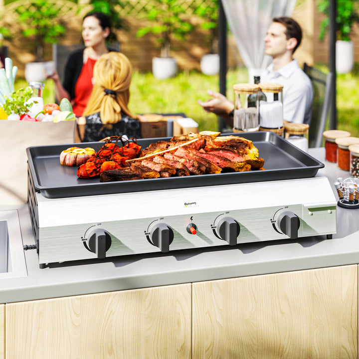 Four Burner Portable Gas Grill