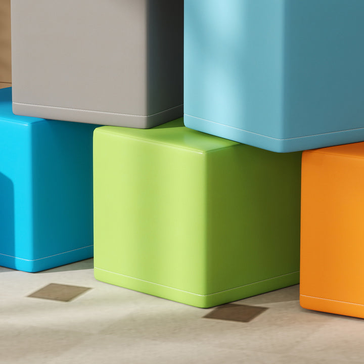 12 PCs Soft Play Blocks, Soft Foam Toy, Building and Stacking Blocks f