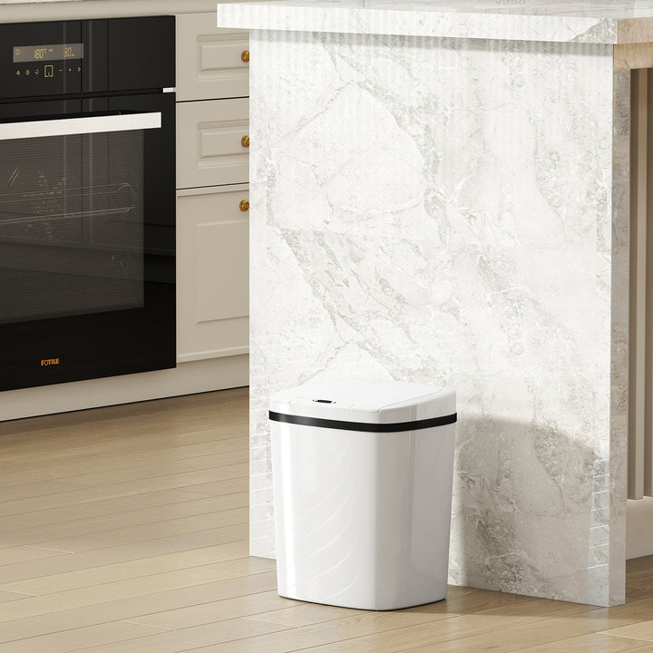 15L Sensor Bin, Automatic Touchless Kitchen Bin, Easy Clean, Battery Operated for Home Office, Bedroom, Bathroom