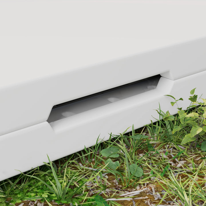 34/74cm Folding Camping Table, with Handle - White