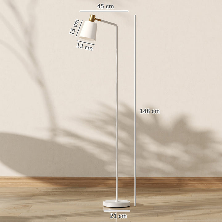 Modern Standing Lamp, Floor Lamp with 350° Rotatable Head for Living R