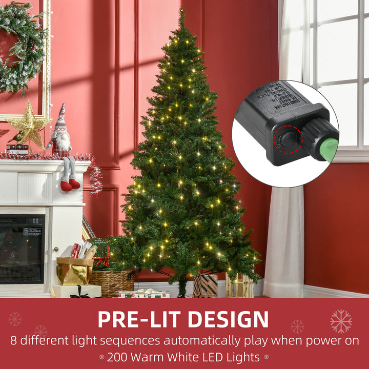 MCL 6FT Christmas Tree Warm White LED Light Holiday Home Decoration, Green