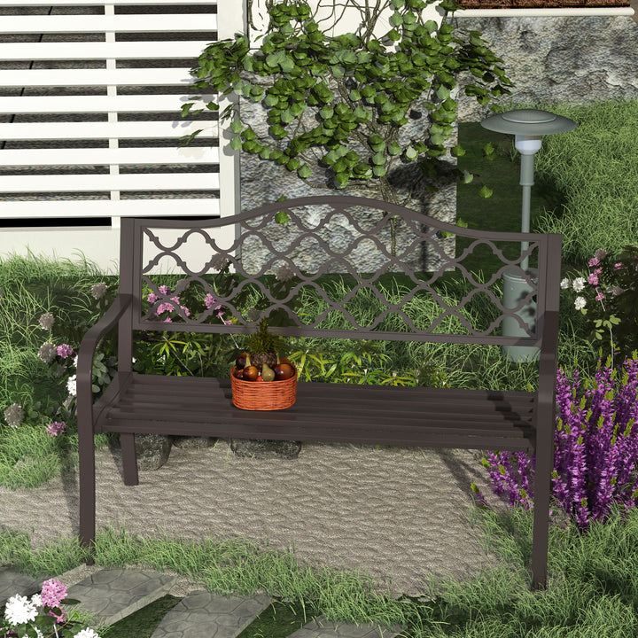 MCL Antique Style Outdoor Cast Iron Front Porch Bench Path Chair Seat Outdoor