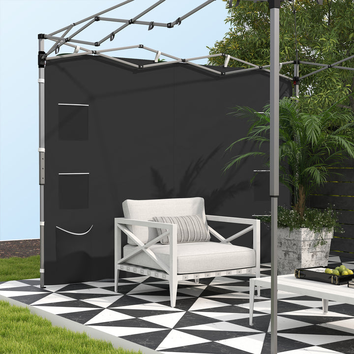 195 x 295cm Replacement Gazebo Sidewall - Black