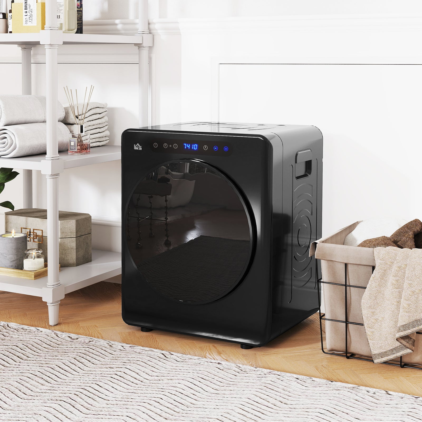 4kg Compact 40-60℃ Tumble Dryer - Black