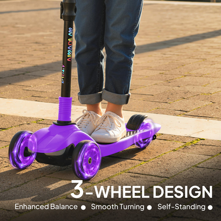 Three-Wheel Foldable Electric Scooter for Kids Aged 6-10 Years