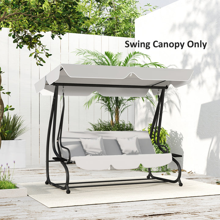 145 x 200Wcm Swing Chair Canopy Replacement - Light Grey