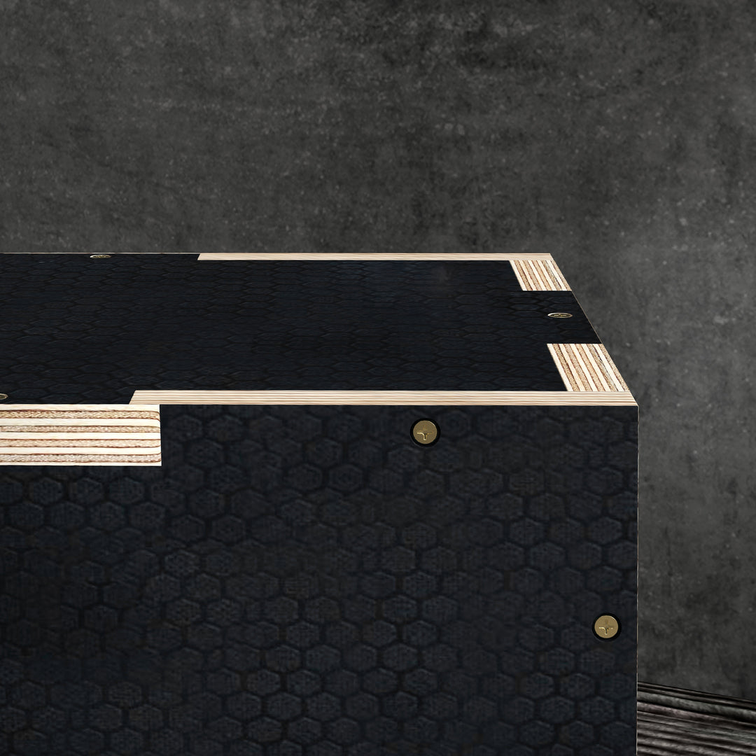 Multi-Faceted Jump Box, Wooden Step Up Box, for Home, Gym, Exercise, B