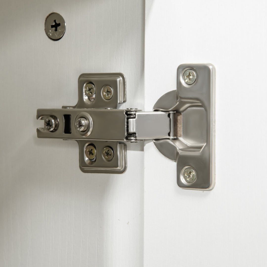 MCL Two-Tier Locking Office Storage Cabinet - White