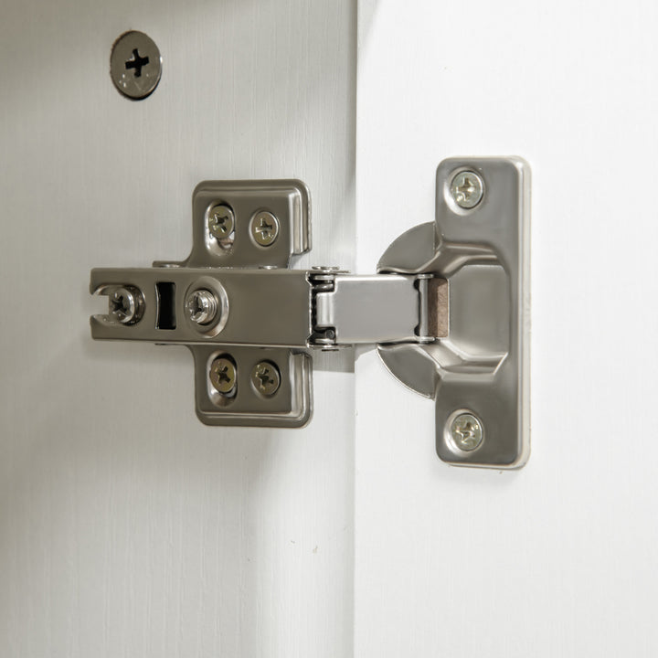 MCL Two-Tier Locking Office Storage Cabinet - White