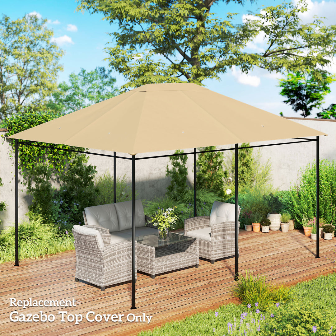 3 x 4m Gazebo Canopy Replacement Cover, Gazebo Roof Replacement (TOP C