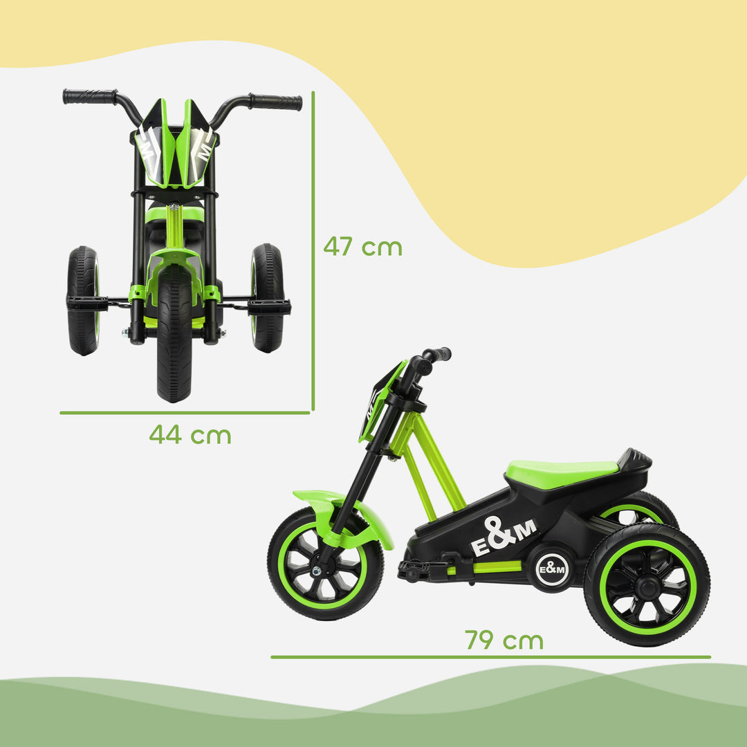 Kids Tricycle Baby Trike, Kids Trike with Pedal, 3 Wheel Toddler Balance Bike for Indoor Outdoor Use