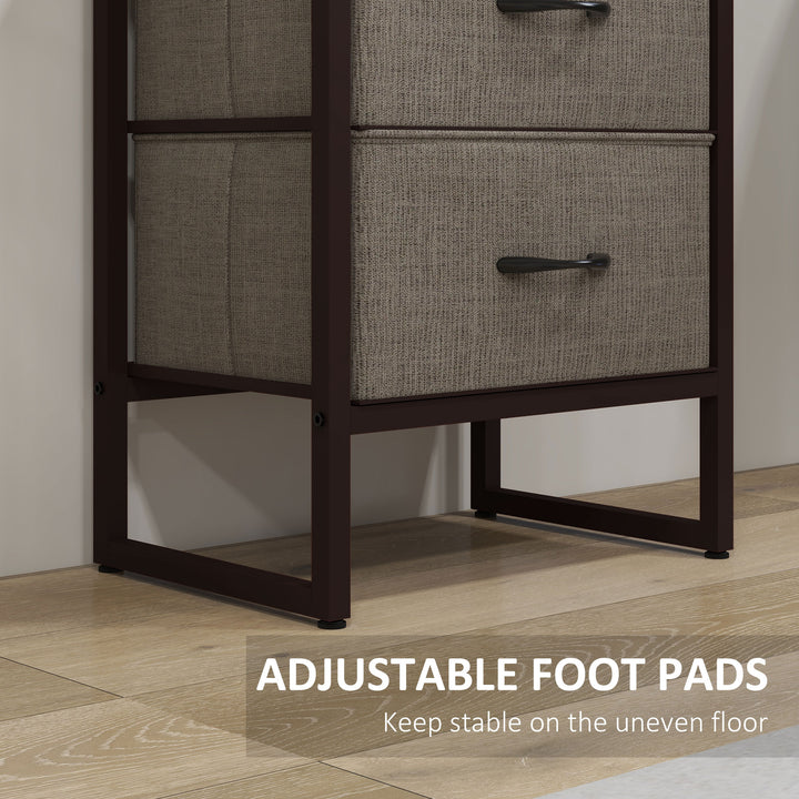 Four-Tier Industrial Display Shelf, with Bottom Drawers