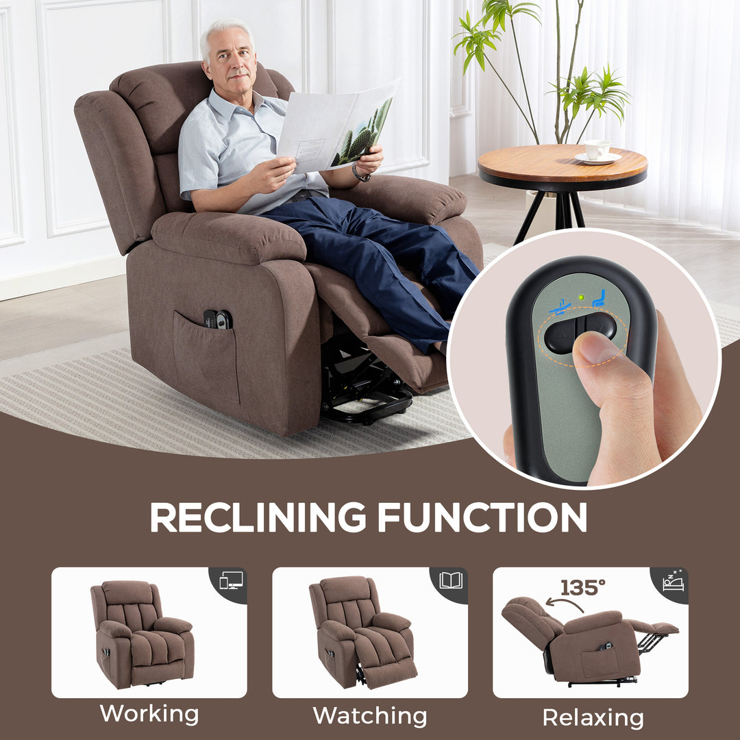 Power Lift Recliner Chair with Vibration Massage, Lift Chair for Elder