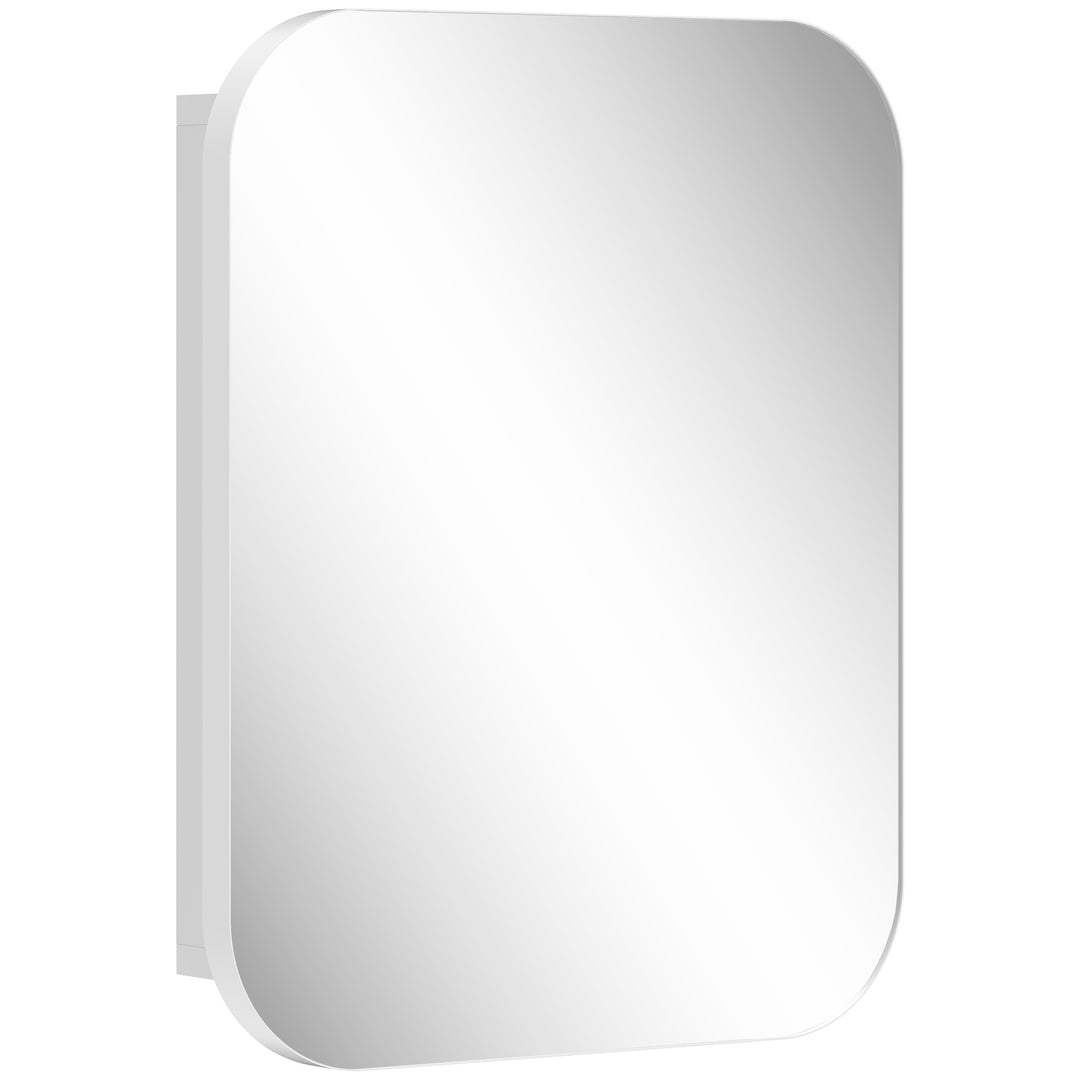 Bathroom Medicine Cabinet with Mirror, Bathroom Wall Cabinet with - White