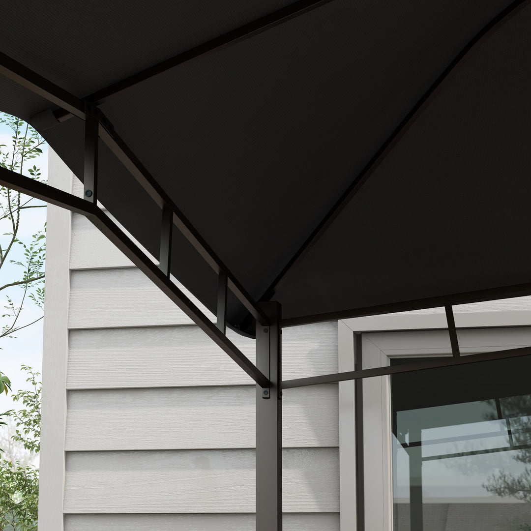 3x3(m) Outdoor Gazebo Garden Gazebo Pavilion Sunshade Canopy Tent with Steel Frame, Grey