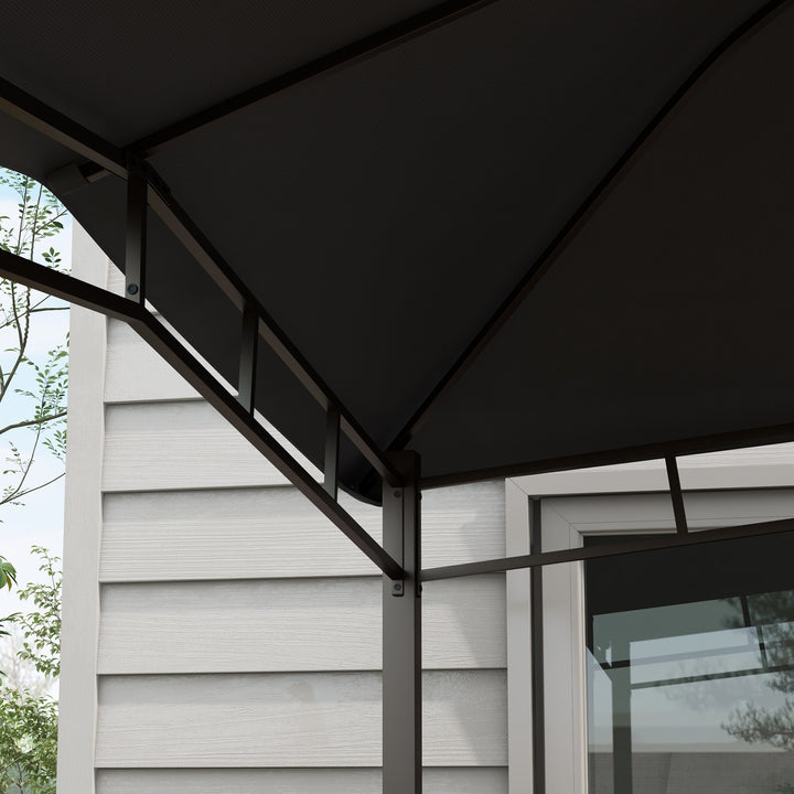 3x3(m) Outdoor Gazebo Garden Gazebo Pavilion Sunshade Canopy Tent with Steel Frame, Grey