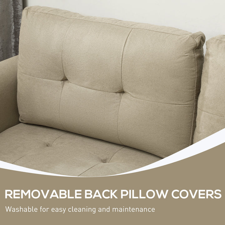 L' Shape Modular Sofa, with Storage - Light Brown