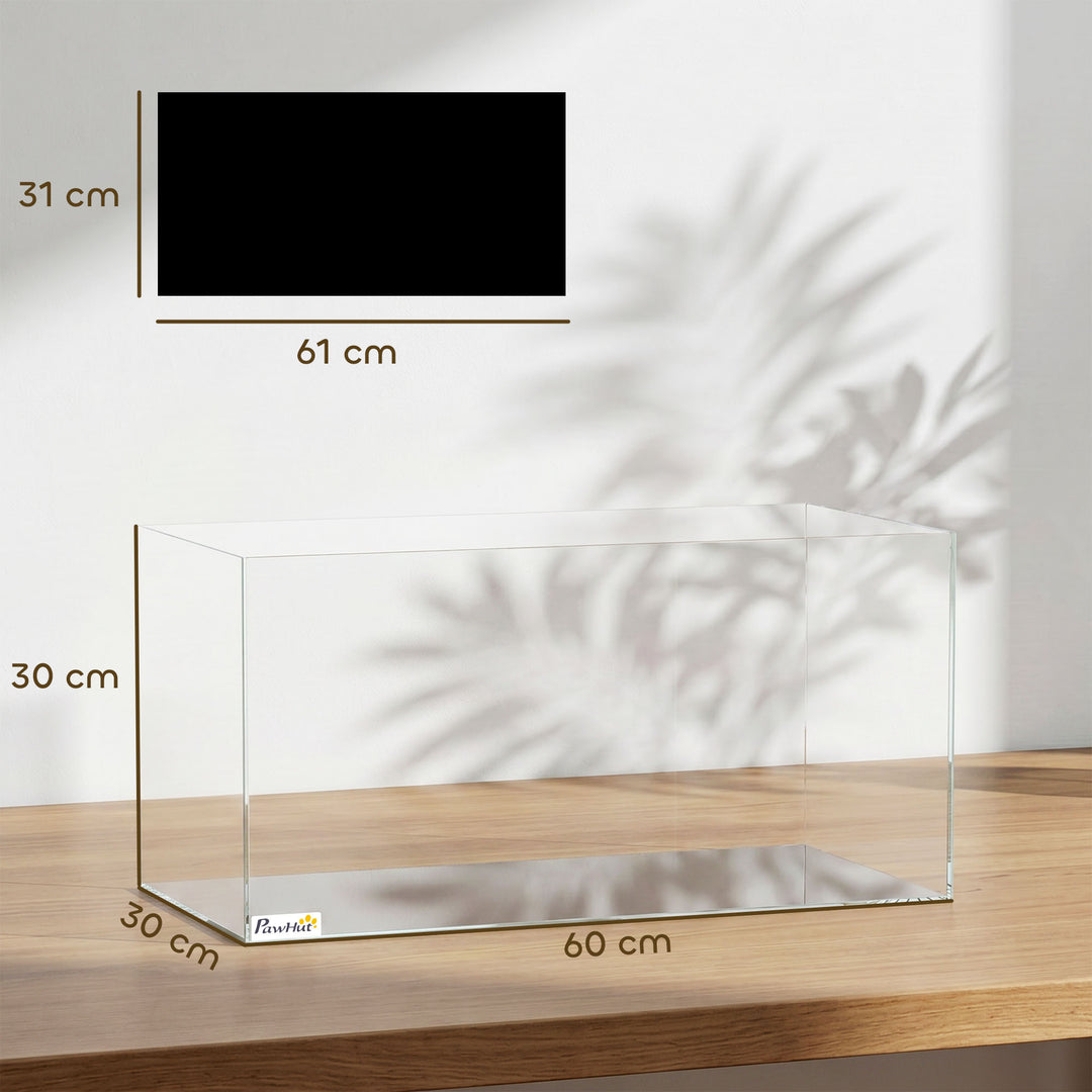 Fish Tank Bare Glass for DIY Glass Aquarium with Protective Base Mat 5