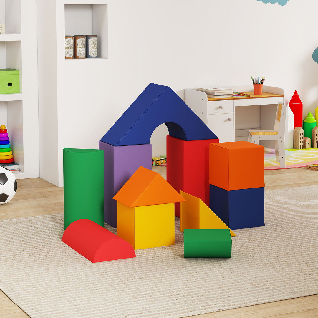 11-Piece Kids Soft Play Set, Foam Block, Toys for Climbing, Crawling, Multicoloured