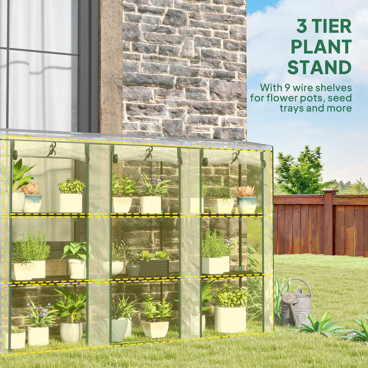 46 x 215cm Nine-Shelf Greenhouse