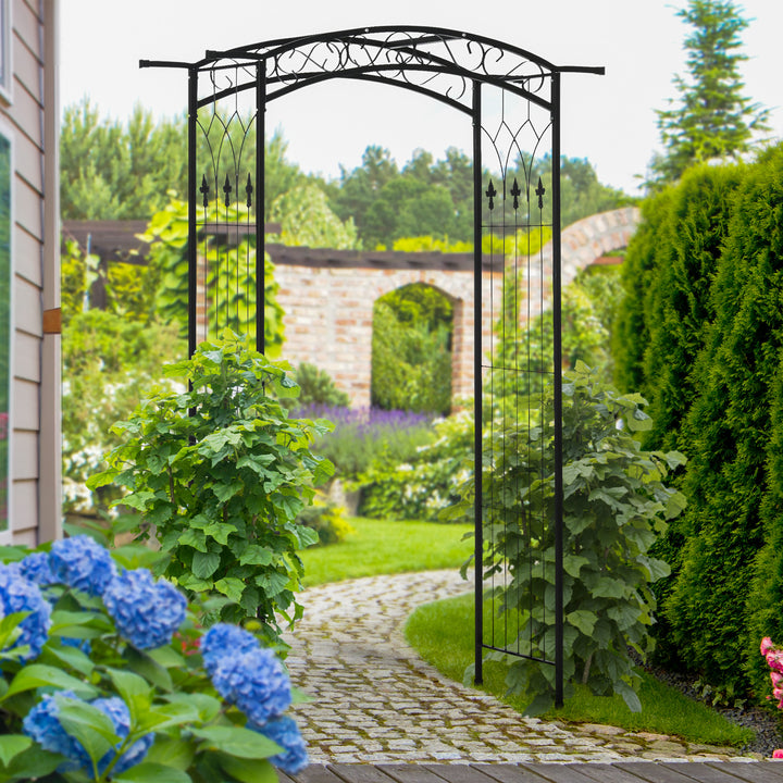 211cm Height Metal Garden Arch Arbor for Wedding Decor for Climbing Pl
