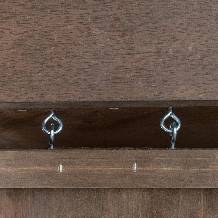 MCL Wooden Guinea Pig Hutch, 2-Floor Bunny Cage w/ Enclosed Run Area, Brown