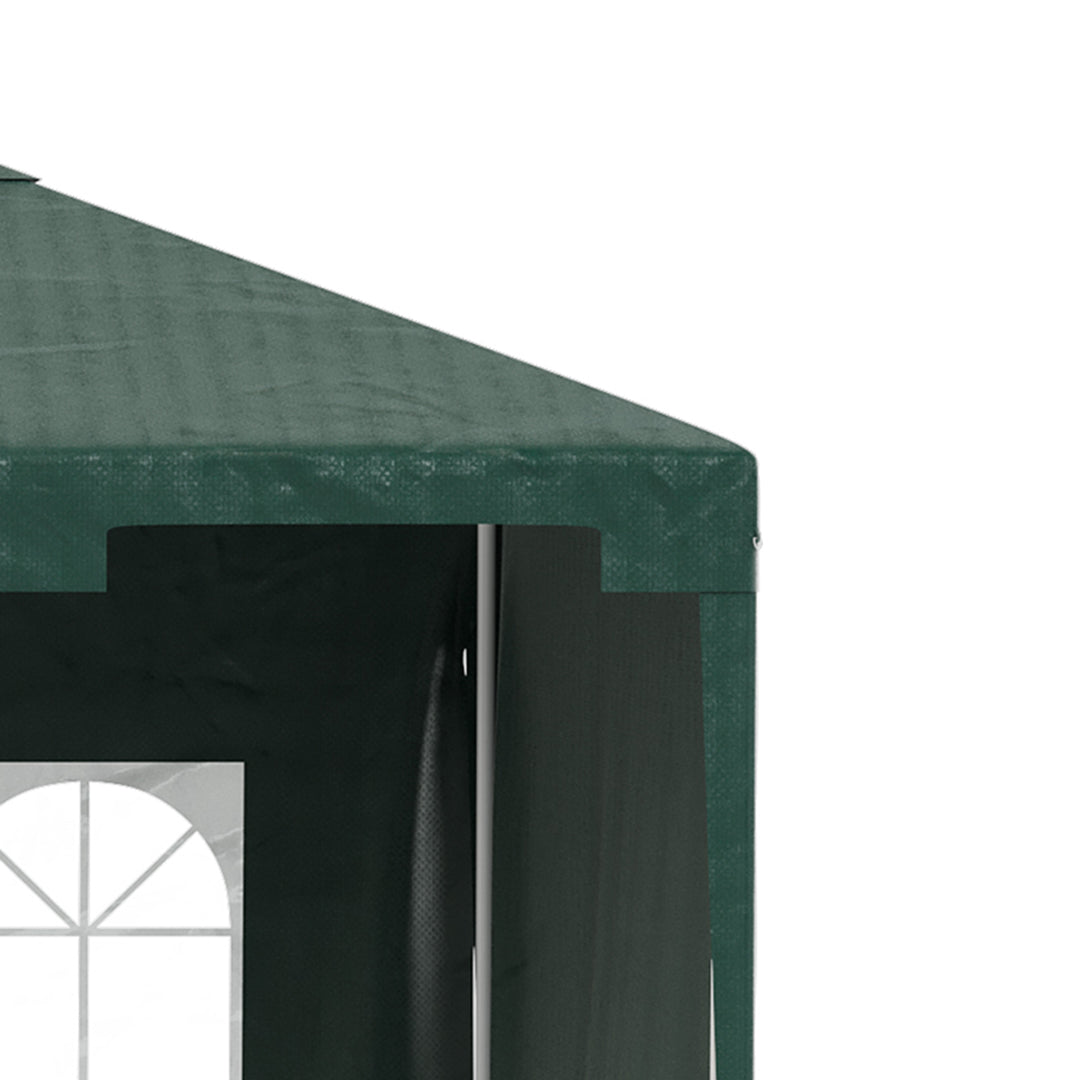 Outsunny 3 x 4 m Garden Gazebo Marquee Party Tent with 2 Sidewalls for Patio Yard Outdoor