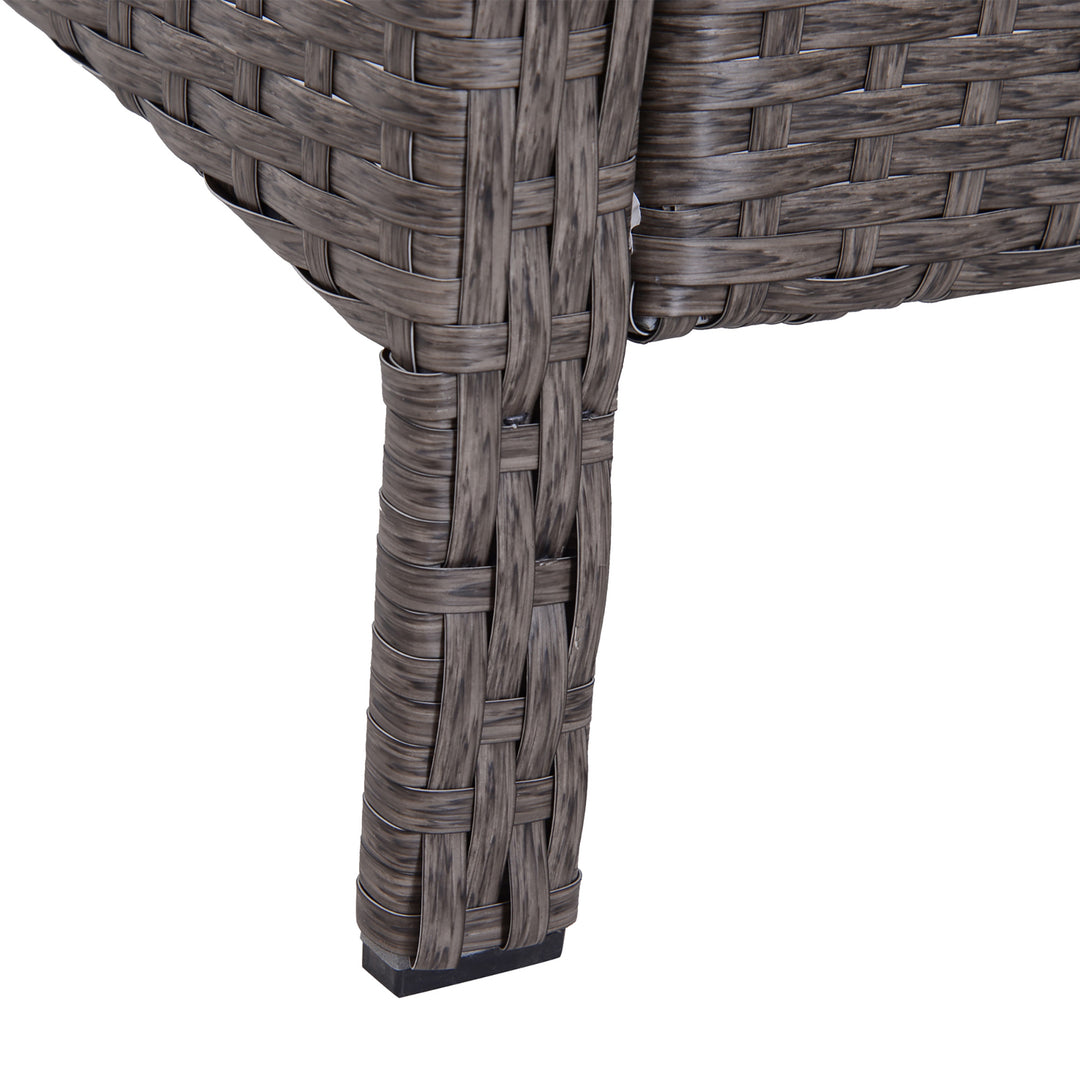 MCL 2-Seater Rattan Furniture Set, Steel Frame-Grey