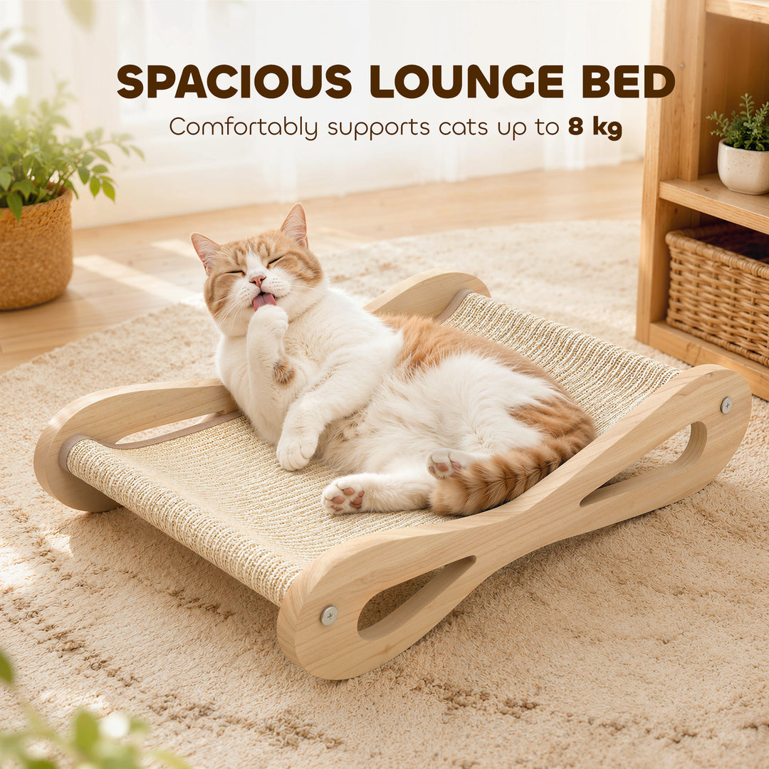 2 in 1 Sisal Cat Scratcher Bed Cat Scratching Board and Lounger 60 x 3