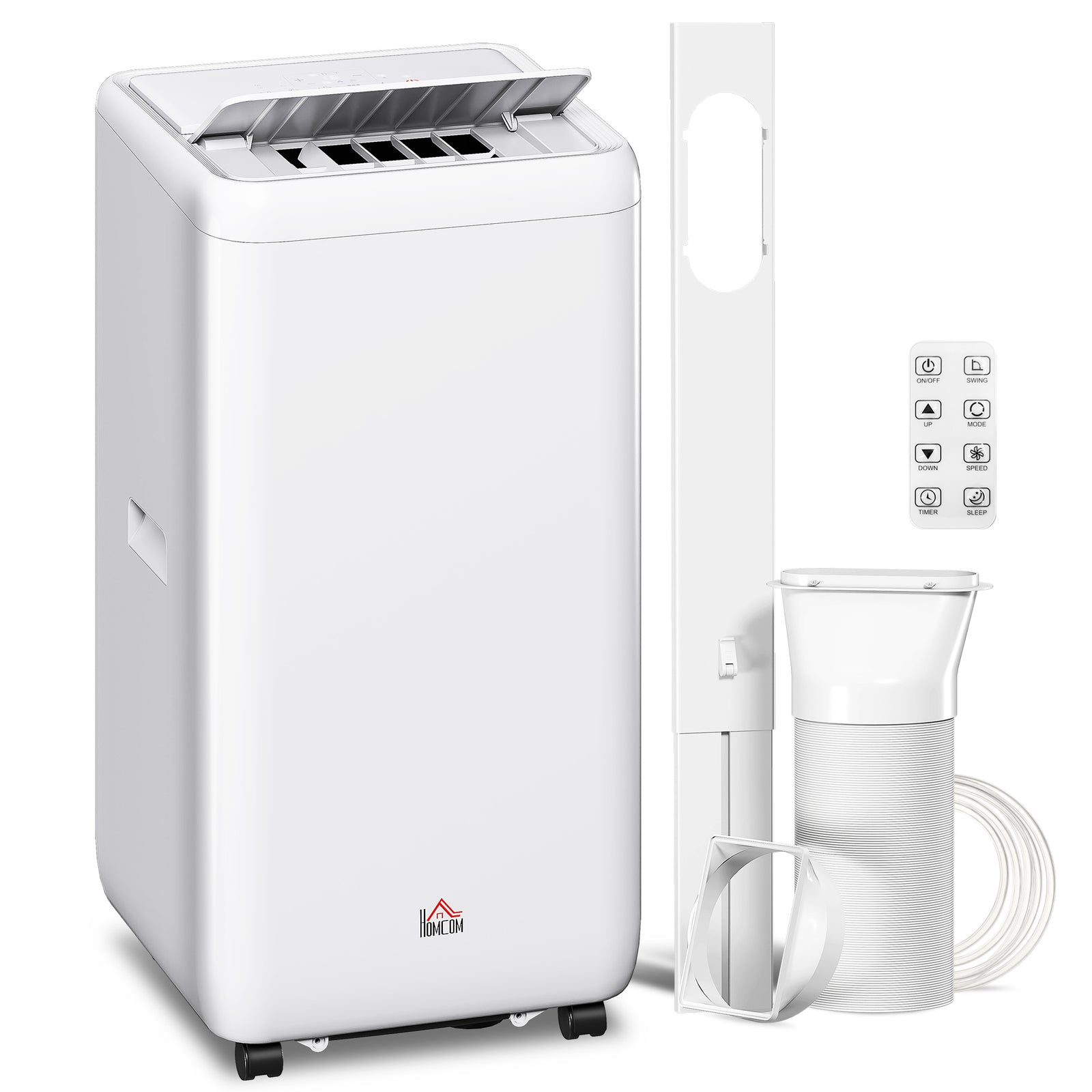 12,000 BTU 5-in-1 Mobile Air Conditioner, 35m² Radius - White