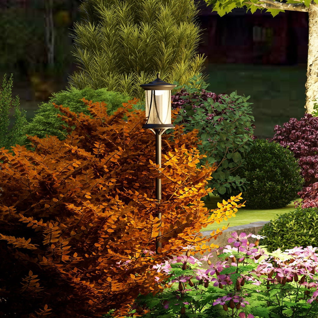 Solar Lamp Post Light, 1.3 M LED Outdoor Street Light, Waterproof IP44 for Patio, Garden, Pathway, Cool White