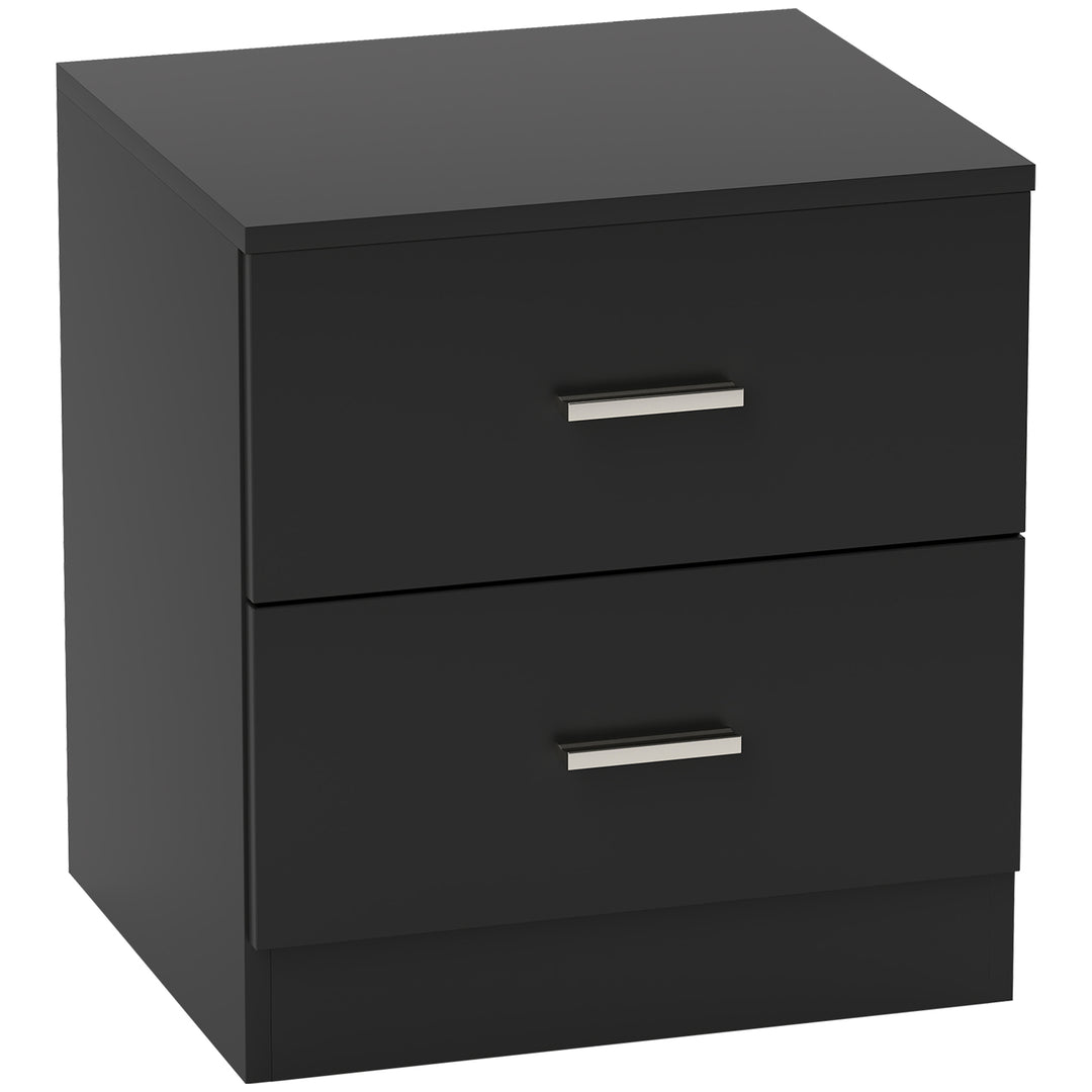 Modern Bedside Table, Beside Cabinet with 2 Drawers, for Bedroom, Livi